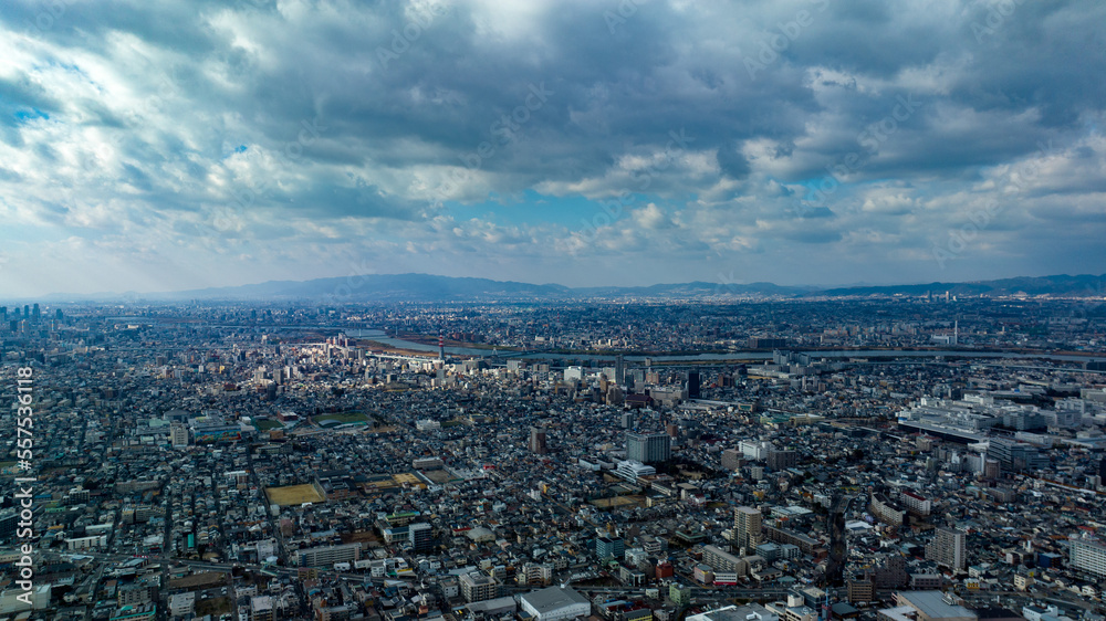 2022年12月 大阪府守口市の空撮写真