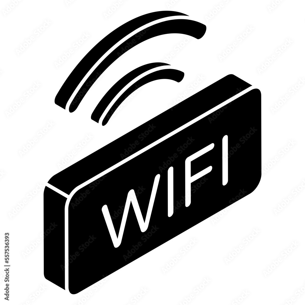 Trendy design icon of wifi Trendy design icon of wifi