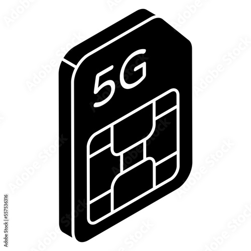 A creative design icon of mobile sim 