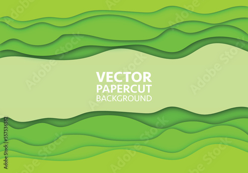 Vector of background colorful paper cut shapes. 3D abstract paper art style, design layout for business presentations, flyers, posters, prints, decoration, cards, brochure