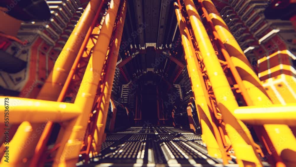 Space base corridor