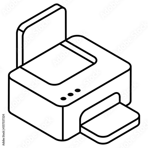 A perfect design icon of printer 