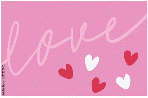 Love typography vector illustration. Love and valentine concept © panchanok