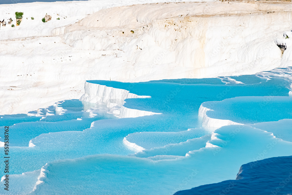 Natural travertine pools and terraces Natural travertine pools and terraces