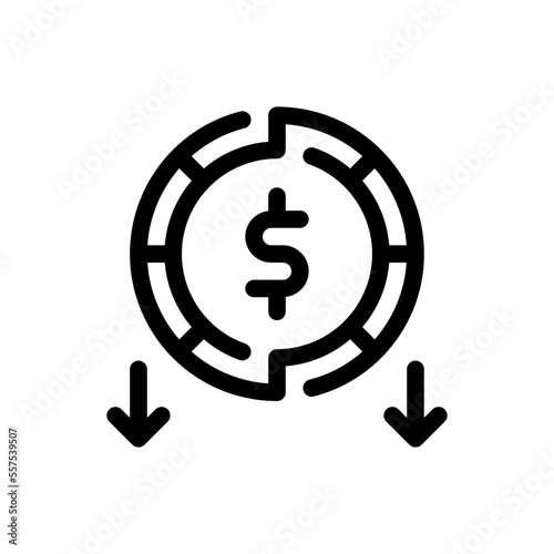 reduce line icon