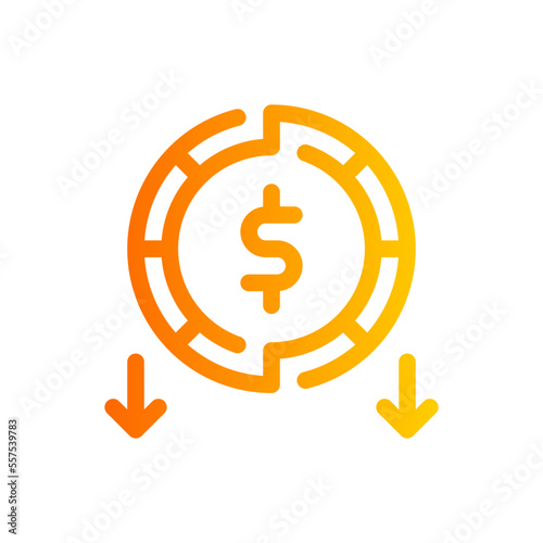 reduce gradient icon