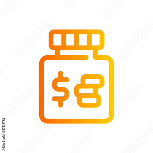 saving gradient icon