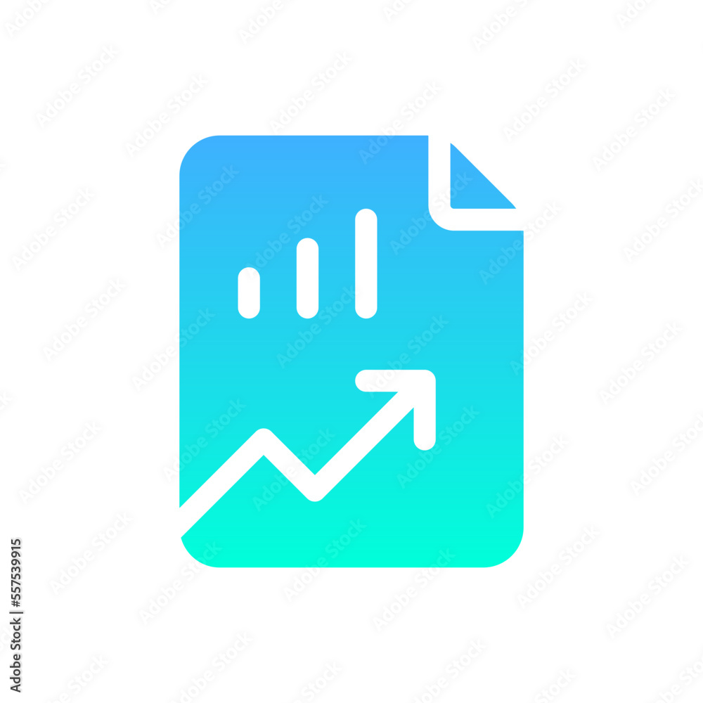 report flat gradient icon report flat gradient icon