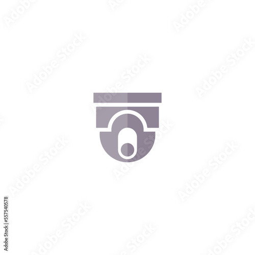 Dome CCTV Security Camera Icon vector design templates