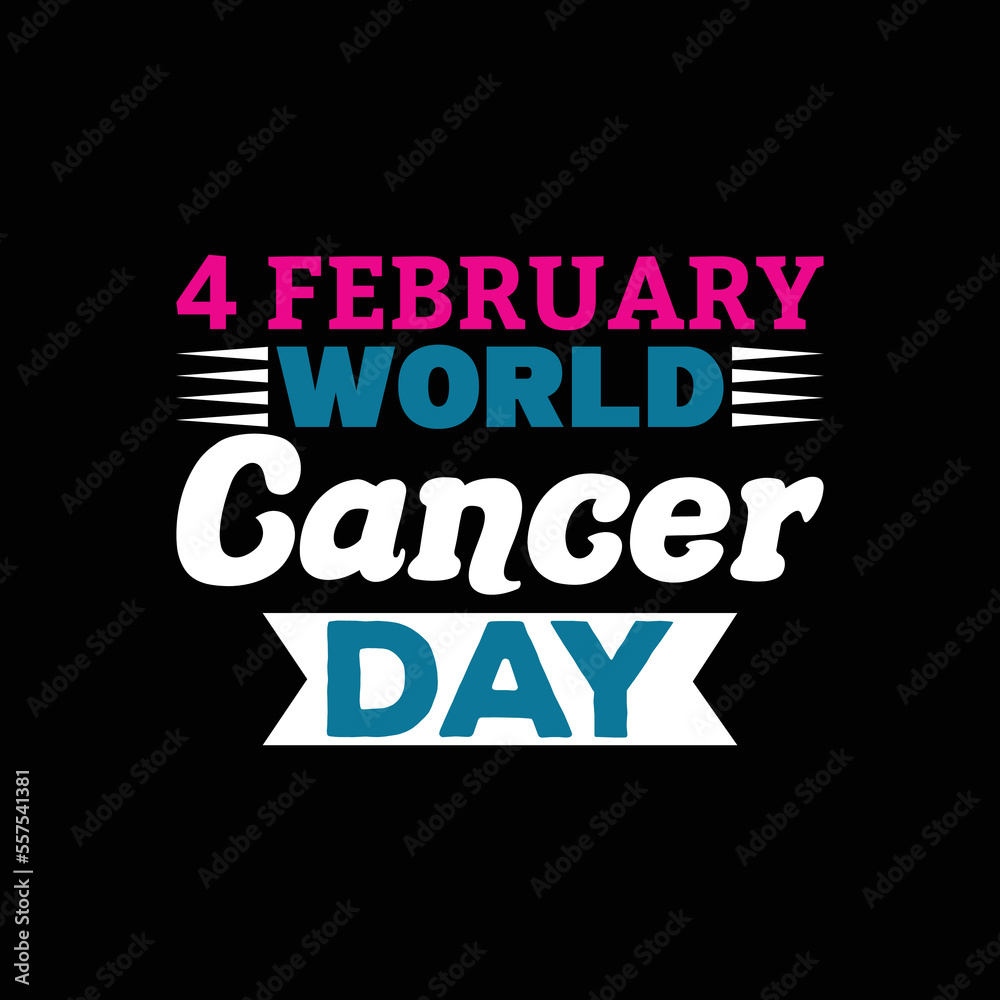 Cancer Day T-shirt Design Vector