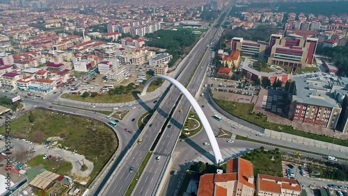 manisa Alparslan Türkeş monument drone view photo