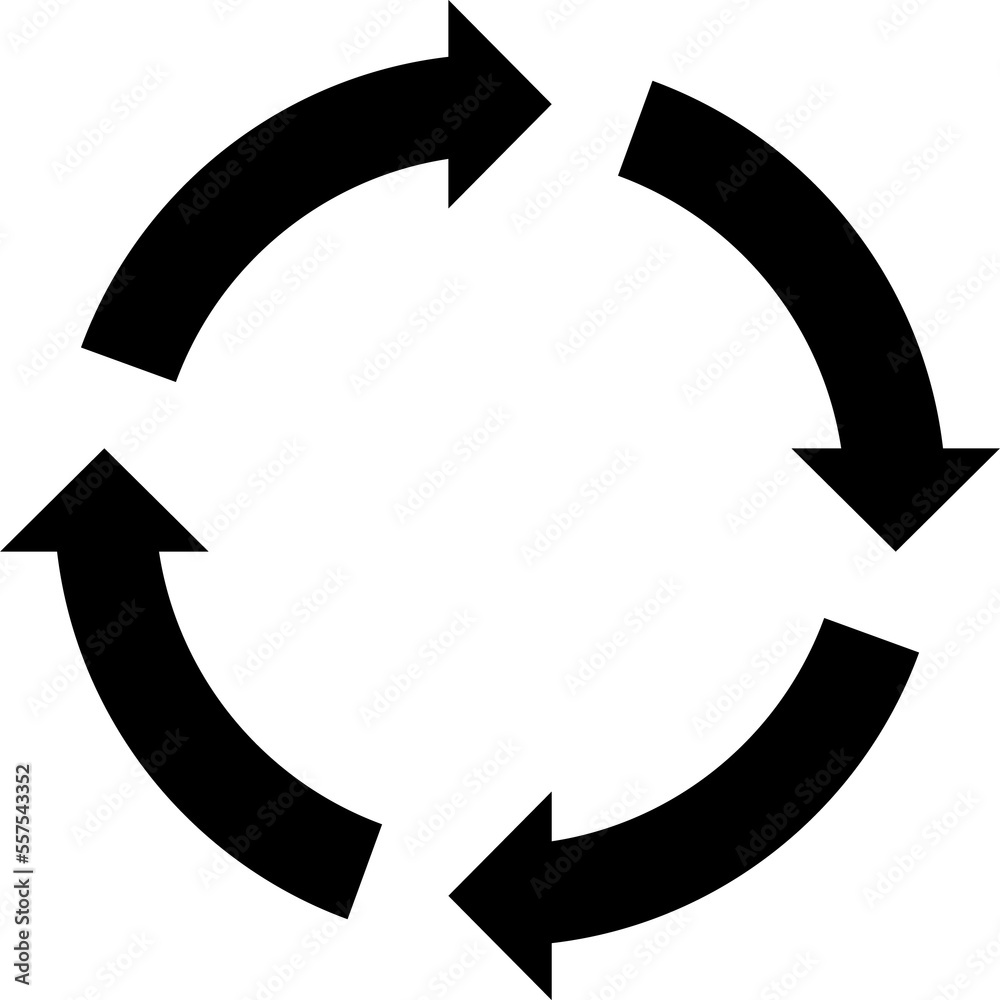 Recycle icon arrow symbol. Recycling cycle sign. Recycled logo, png illustration Recycle icon arrow symbol. Recycling cycle sign. Recycled logo, png illustration