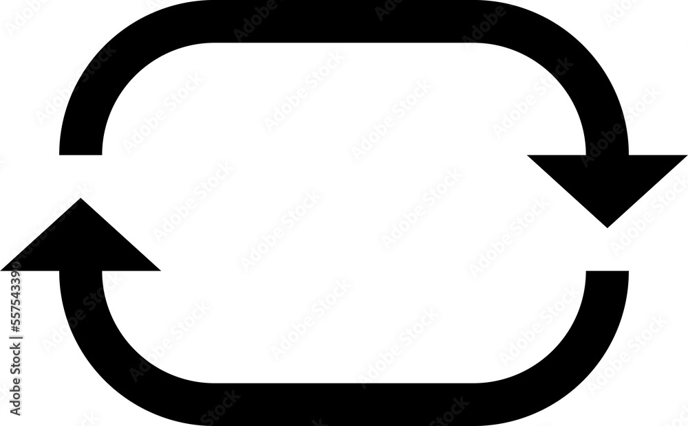 Recycle icon arrow symbol. Recycling cycle sign. Recycled logo, png illustration Recycle icon arrow symbol. Recycling cycle sign. Recycled logo, png illustration
