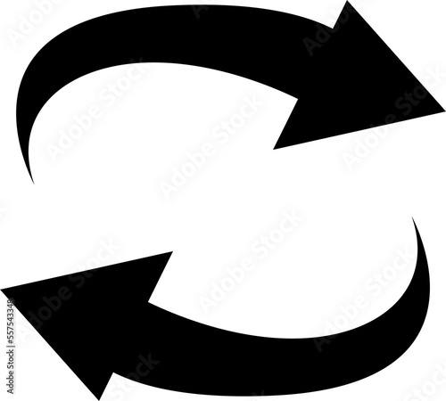 Recycle icon arrow symbol. Recycling cycle sign. Recycled logo, png illustration