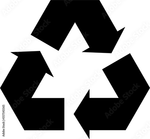 Recycle icon arrow symbol. Recycling cycle sign. Recycled logo, png illustration