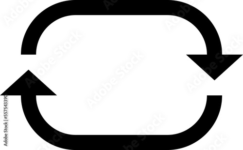 Recycle icon arrow symbol. Recycling cycle sign. Recycled logo, png illustration