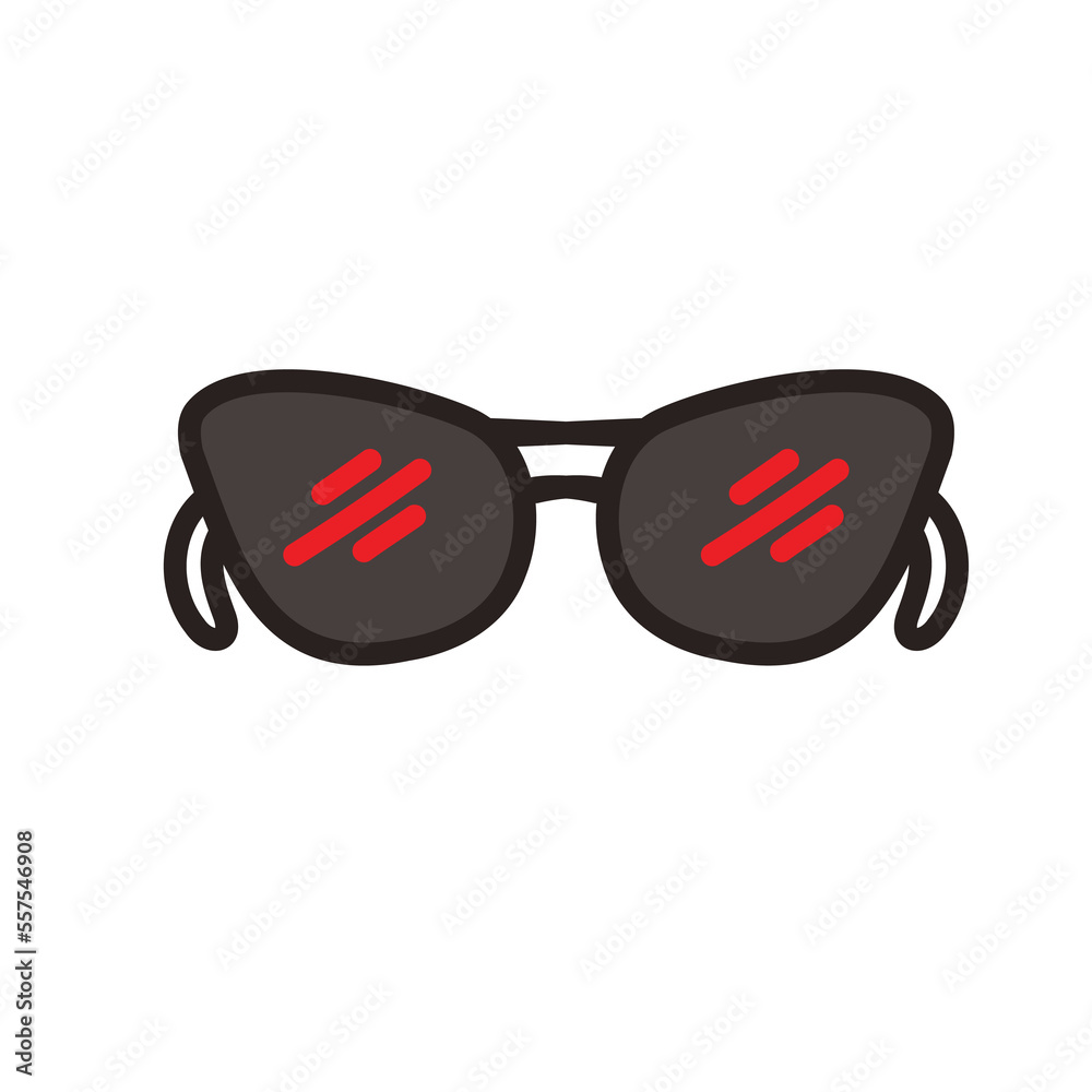 Fototapeta premium Aesthetic Cute Sunglasses Bullet Journal