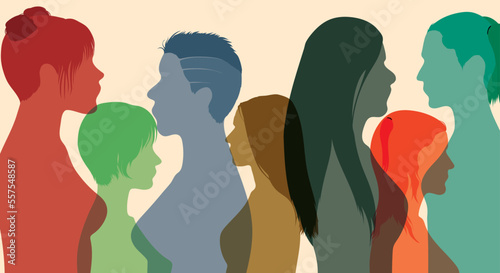 Multicultural communication group for women and girls. Equal opportunity and friendship for all races. A community of female social networkers from diverse cultural backgrounds. photo