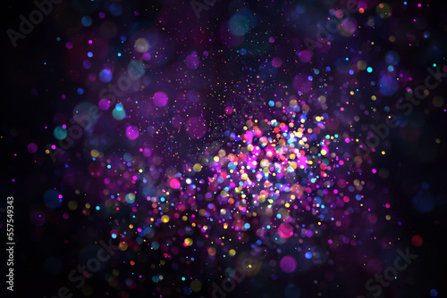 Purple glitter lights grunge background glitter defocused abstract. 