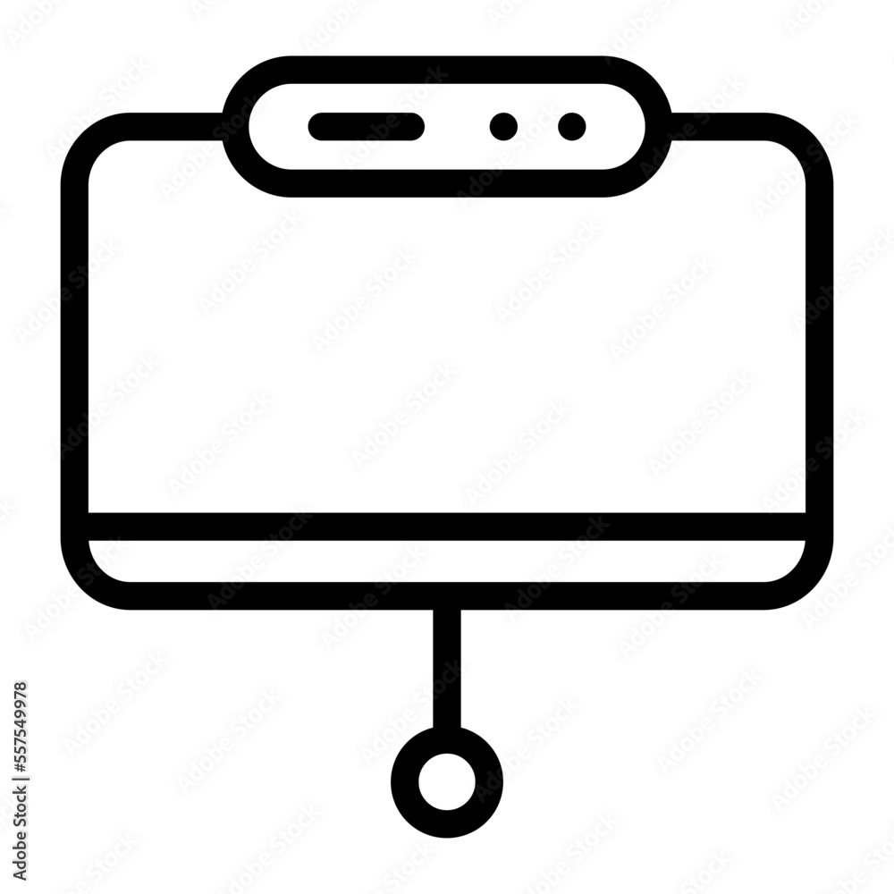 projector screen line icon projector screen line icon