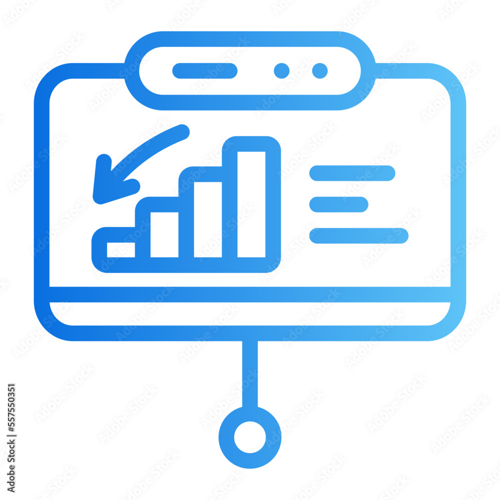 presentation gradient icon presentation gradient icon