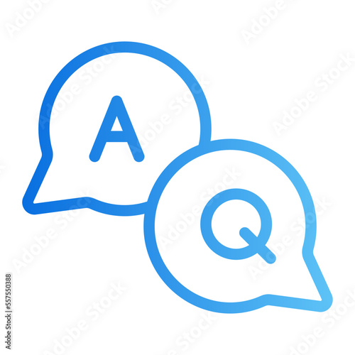 question gradient icon