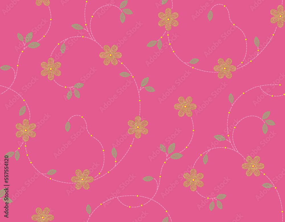 Seamless Gold Foil Design with Background Seamless Gold Foil Design with Background
