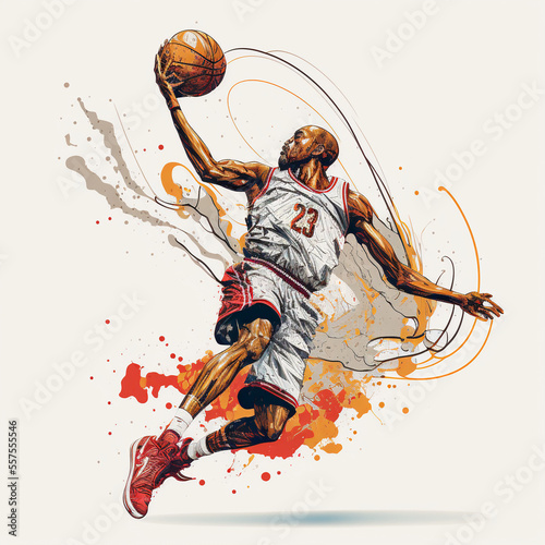 Vector Illustrations of Basketball: A Collection of Sporty Designs photo