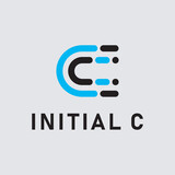 Letter C technology logo modern