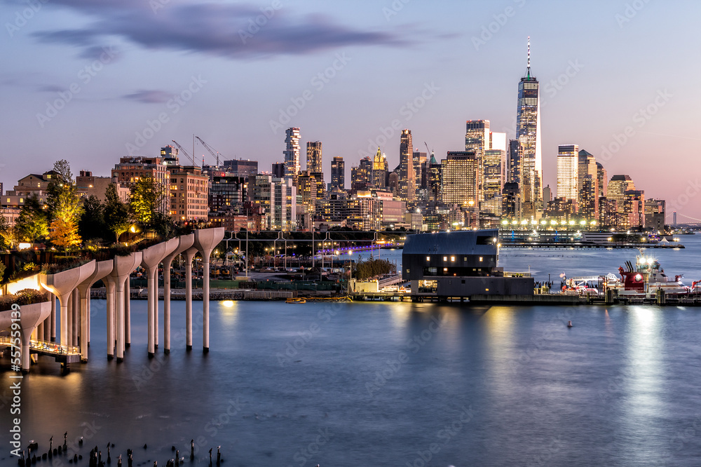 Obraz premium New York City Skyline at Night