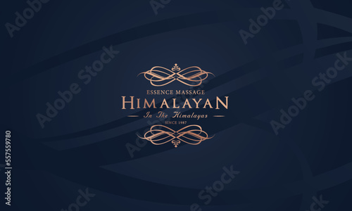 Himalayan Spa Massage Wellness Logo Vector