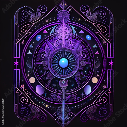 A illustration mystical tarot card © Nebuto