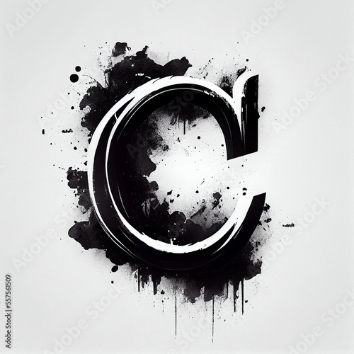 A abstract illustration of a Letter c on a white background