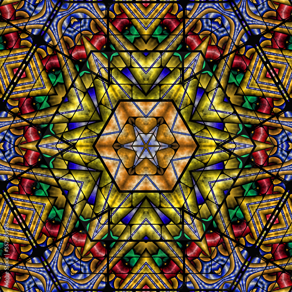 3d effect - abstract polygonal geometric pattern 