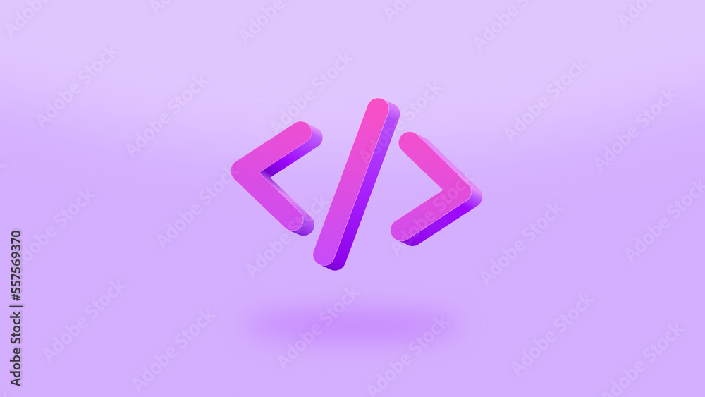 Code Script 3D Icon Pink and Purple Background Wallpaper Programmer and Software Developer Computer Science Code Script 3D Icon Pink and Purple Background Wallpaper Programmer and Software Developer Computer Science