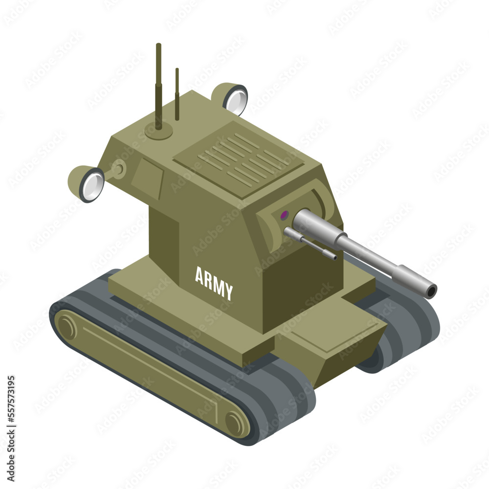 Military Robot Icon Military Robot Icon