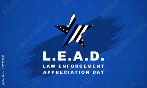 National Law Enforcement Appreciation Day - banner, poster, card