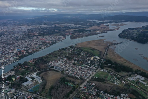 city of valdivia in south of chile photo