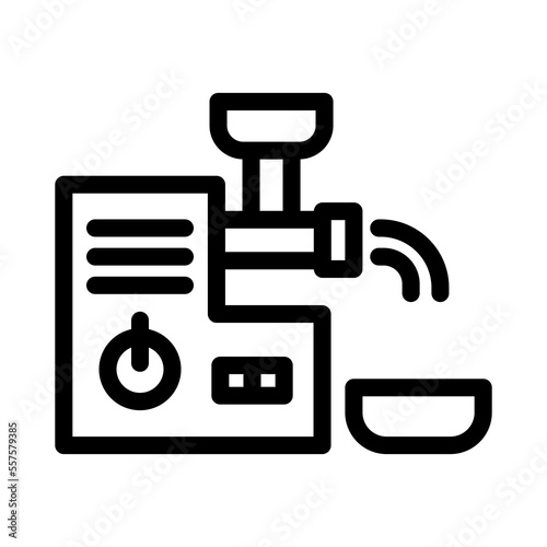 meat grinder line icon illustration vector graphic