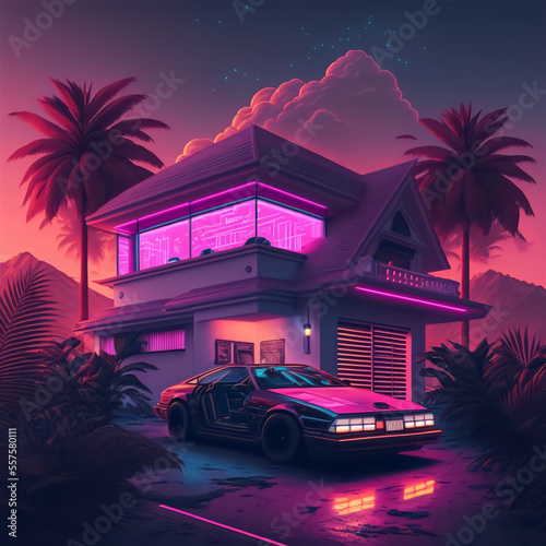 Cyberpunk house of the future