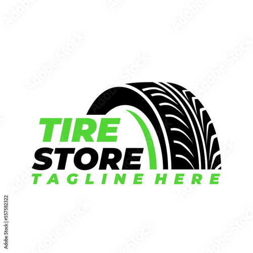 Tire Logo Design. Automotive, Car Showroom, Car Dealer Logo Design Vector
