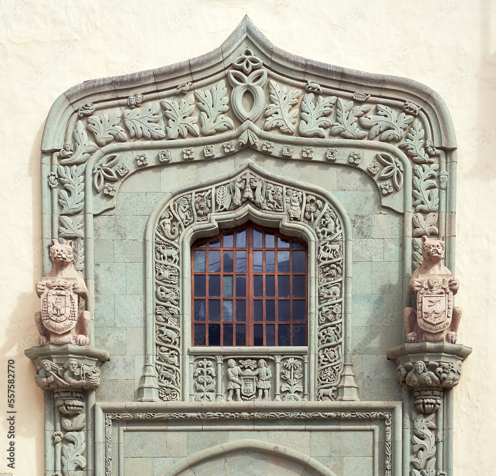 Portal of the Columbus House aka Casa de Colon in Las Palmas, Canary Islands, Spain