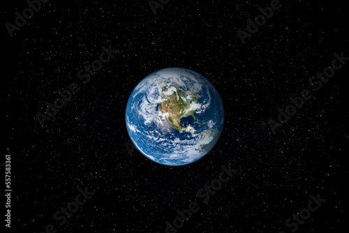 Fototapeta Naklejka Na Ścianę i Meble -  Planet Earth in Space surrounded by Stars. This image elements furnished by NASA.