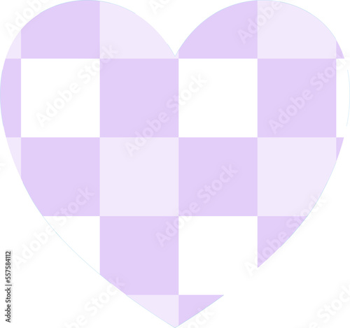 aesthetics cute checkers checkerboard heart shape decoration