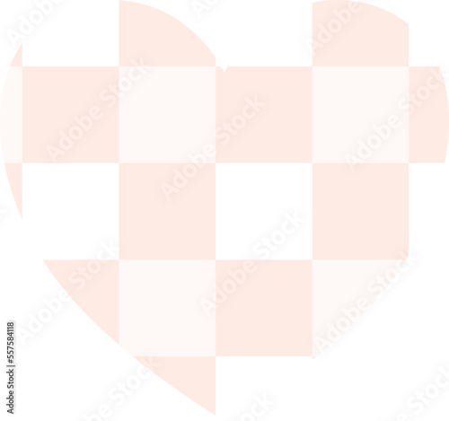aesthetics cute checkers checkerboard heart shape decoration