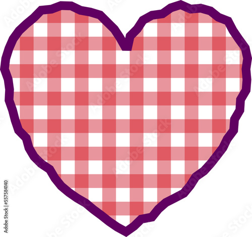 aesthetics cute checkers checkerboard heart shape decoration
