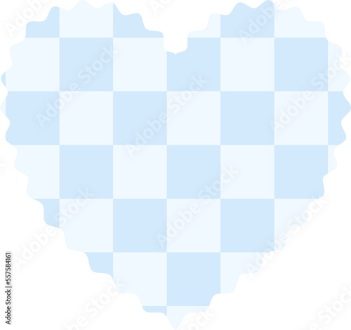 aesthetics cute checkers checkerboard heart shape decoration