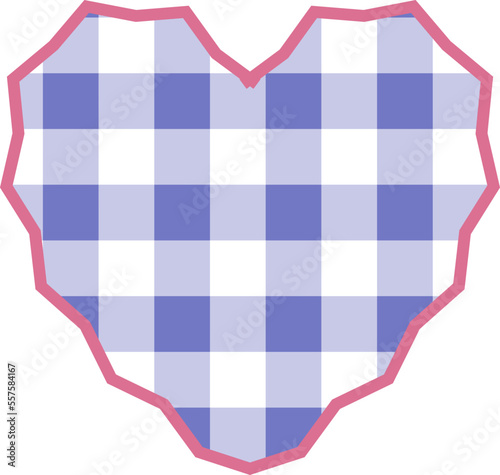 aesthetics cute checkers checkerboard heart shape decoration
