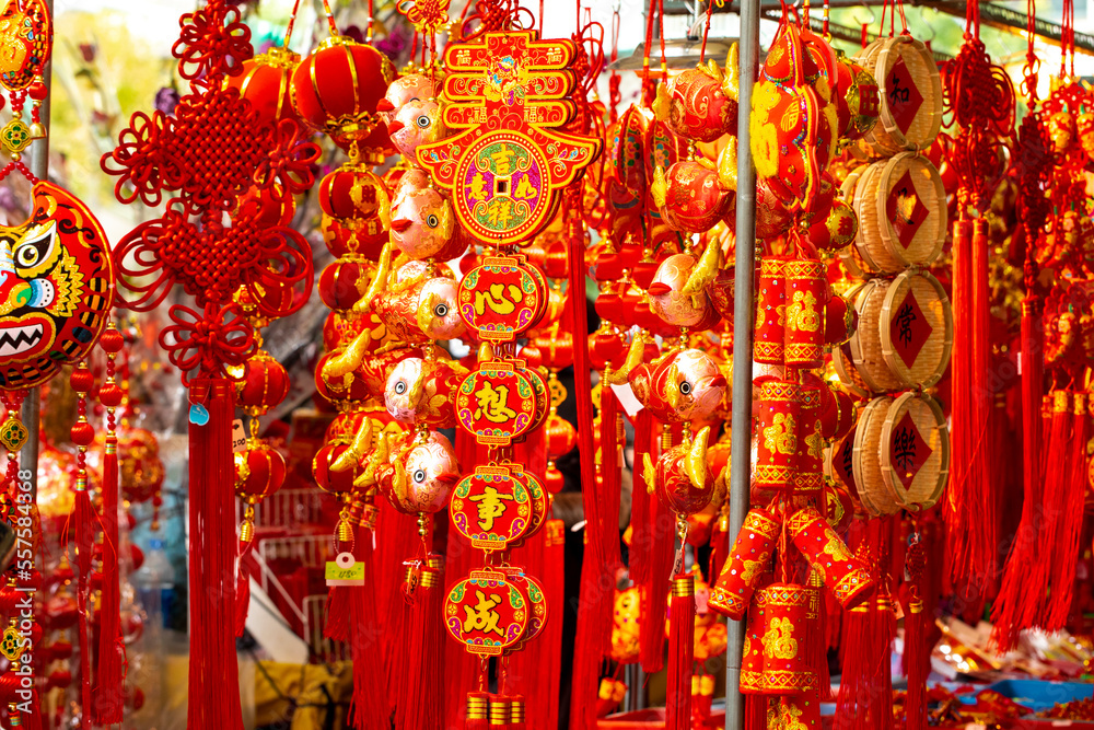 Closeup, China, Spring Festival, various shapes, tradition, Spring Festival decorations