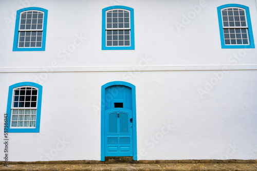 Paraty, Rio de Janeiro, Brazil - December 28, 2022 - architecture and ancient streets in the city of Paraty - Rio de Janeiro - Brazil. photo